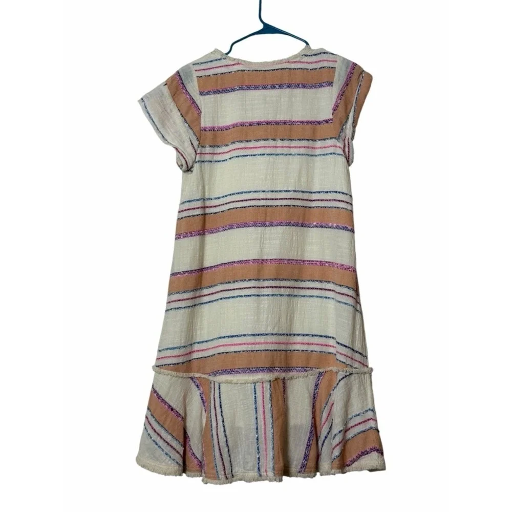 Anthro Holding Horses Elira Dress XS Striped Boho Flutter Sleeve Mini